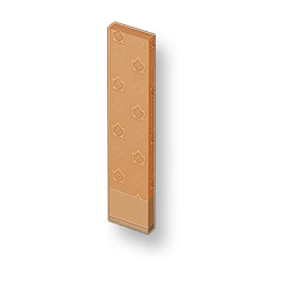 Pale Grain - Warm Brown Tall Wall