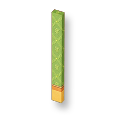 Flower Pattern - Lime Green Narrow Wall