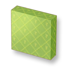 Flower Pattern - Lime Green Low Wall