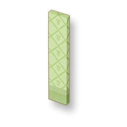Flower Pattern - Green Rhombus Tall Wall