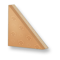 Pale Grain - Warm Brown Sloped Wall - Right