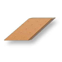 Pale Grain - Warm Brown Sloped Wall - Left