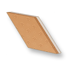 Pale Grain - Warm Brown Sloped Wall - Right