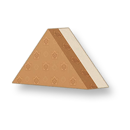 Pale Grain - Warm Brown Triangular Wall - Small