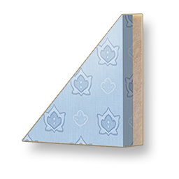 Pale Grain - Skyblue Sloped Wall - Left