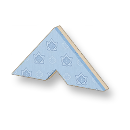 Pale Grain - Skyblue Triangular Wall - Large