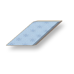 Pale Grain - Skyblue Sloped Wall - Left