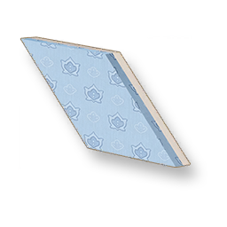 Pale Grain - Skyblue Sloped Wall - Right