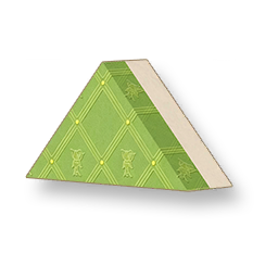 Flower Pattern - Lime Green Triangular Wall - Small
