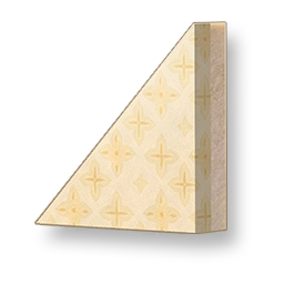 Starburst - Warm Apricot Sloped Wall - Left