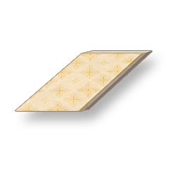 Starburst - Warm Apricot Sloped Wall - Left