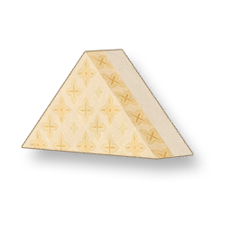 Starburst - Warm Apricot Triangular Wall - Small
