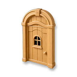Arched Wooden Door