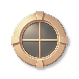 Round Wooden Window