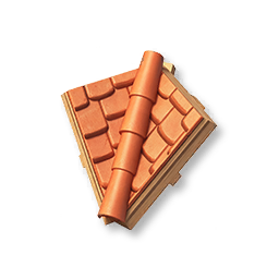 Red-Tiled Roof Ridge Corner