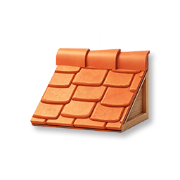 Rounded Tiled Sloped Roof - Center