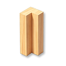 Hardwood Corner Pillar - Maple - Small
