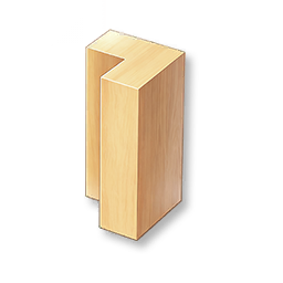 Hardwood Corner Pillar - Maple - Large