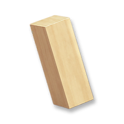 Hardwood Inclined Pillar - Maple