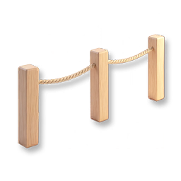 Wood-and-Rope Fence