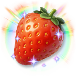 Huge Colorful Shining Strawberry