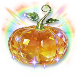 Huge Colorful Shining Crystalline Pumpkin