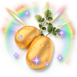Huge Colorful Shining Crystalline Potato