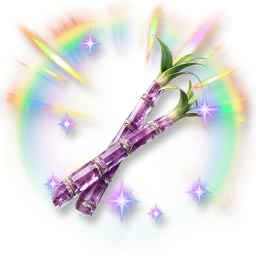Huge Colorful Shining Crystalline Sugarcane