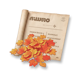 Furniture Blueprint: Harvest Moon - Crimson Leaves