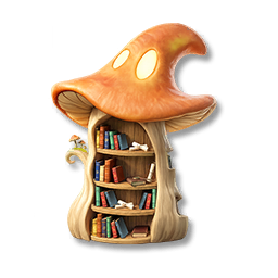 Mushroom Bookshelf