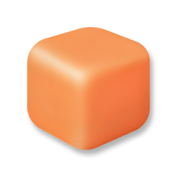 Building Block - Bright Orange-Red