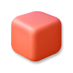 Building Block - Coral Orange