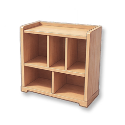 Wooden Bookshelf - Oak