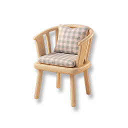 Pastoral Dining Chair - Blue & White Check