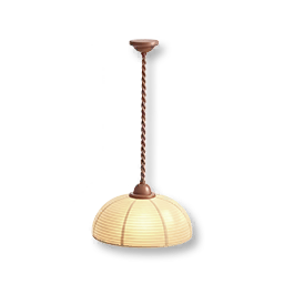 Wood-Grain Pendant Light