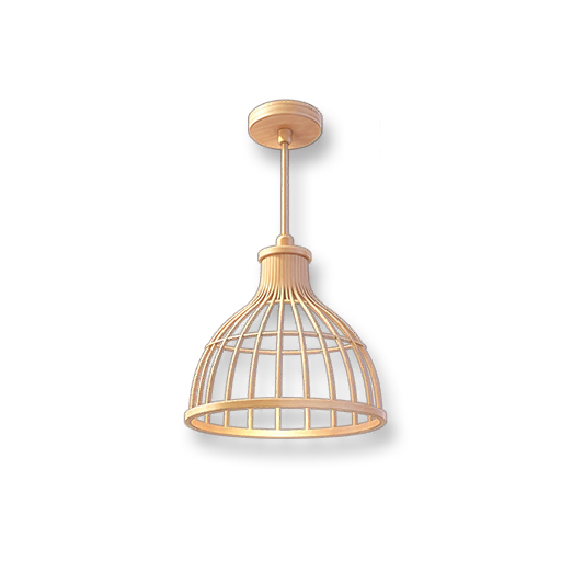 Bamboo Charm Pendant Light
