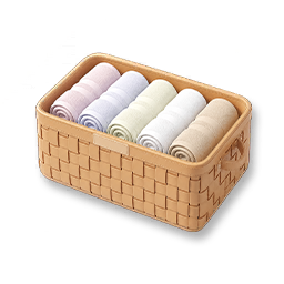 Woven Leather Basket