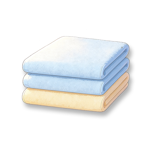 Stack of Towels - Coral Fleece