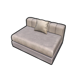 Beige Gray Sofa - Single