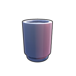 Plain White Round Pot