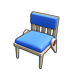Sky Blue Cushioned Chair