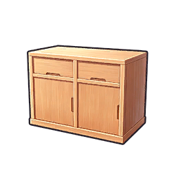 Natural Wood Base Cabinet