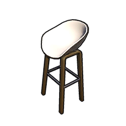 White Bar Stool