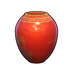 Round Vase - Red