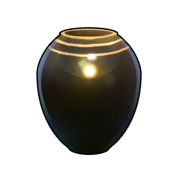 Round Vase - Brown