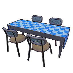 Blue-White Dining Table